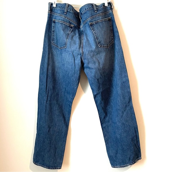 Old Navy Loose Jeans Men's Size 44x32 Denim Pants Leg Edge Unraveling Fraying - Picture 4 of 6
